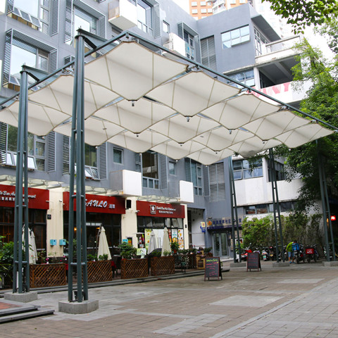 小區(qū)廣場(chǎng)景觀膜結(jié)構(gòu)