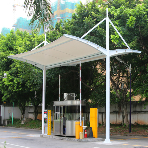 崗?fù)こ鋈肟谑召M(fèi)膜結(jié)構(gòu)雨棚