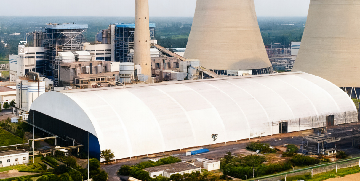 熱烈祝賀我司中標鄭州裕中能源封閉煤場膜結(jié)構(gòu)工程