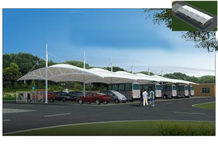 膜結(jié)構(gòu)停車棚在選擇材料上應(yīng)該注意哪些問題？