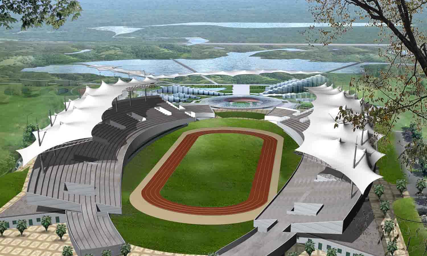 膜結(jié)構(gòu)體育場(chǎng)建筑介紹